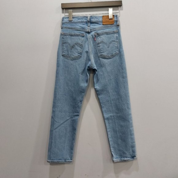 Levis Wedgie Straight Premium Denim Jive Indigo - Picture 6 of 9